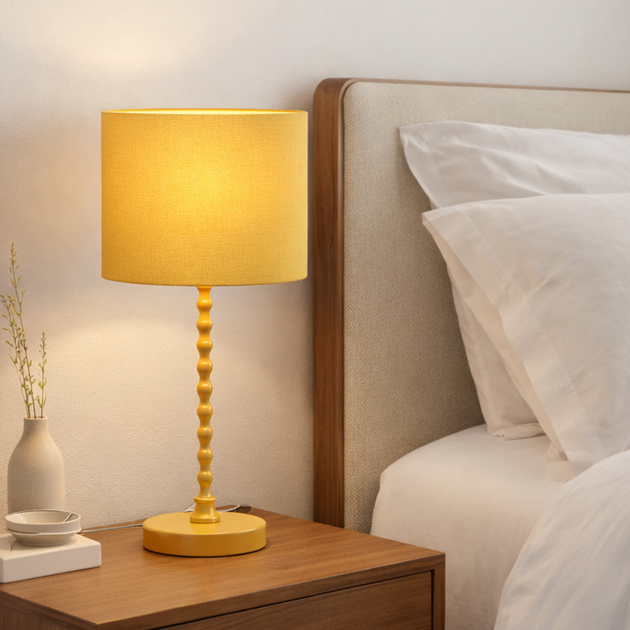 Torch Ochre Gold Painted Table Lamp
